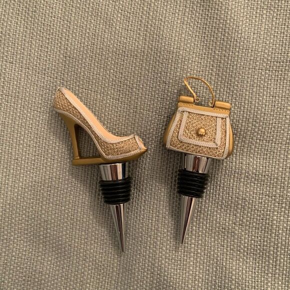 Wine Stoppers Shoe and Handbag Design 4" and 5" Tall - Picture 1 of 2